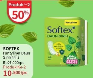 Promo Harga Softex Pantyliner Daun Sirih Regular 44 pcs - Guardian