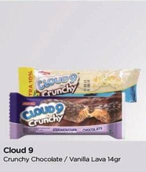 Promo Harga Cloud 9 Crunchy Chocolate, Vanilla Lava 14 gr - TIP TOP