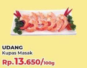 Promo Harga Udang Kupas Masak per 100 gr - Yogya