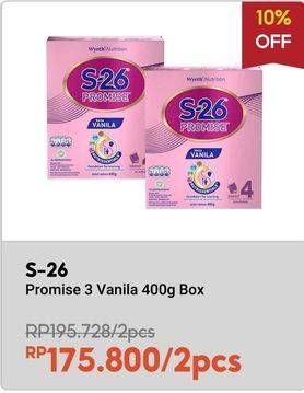 Promo Harga S26 Promise Susu Pertumbuhan Vanilla 400 gr - Indomaret