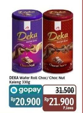 Promo Harga Dua Kelinci Deka Wafer Roll Choco Choco, Choco Nut 360 gr - Alfamidi