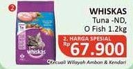 Promo Harga WHISKAS Dry Food Adult Tuna, Adult Ocean Fish 1200 gr - Alfamidi