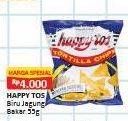 Promo Harga Happy Tos Tortilla Chips Jagung Bakar/Roasted Corn 55 gr - Alfamart