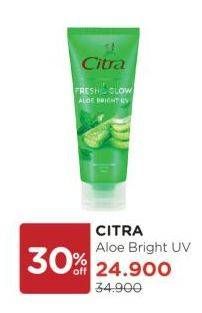 Promo Harga CITRA Fresh Glow Multifunction Gel Aloe Bright UV 100 ml - Watsons