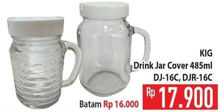Promo Harga KIG Glass Jar DJ-16C, DJR-16C  - Hypermart