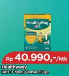 Promo Harga Healthyway Kids 1+ Madu, Vanilla 350 gr - TIP TOP