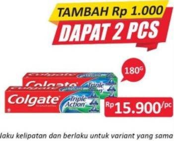 Promo Harga COLGATE Toothpaste 180 gr - Alfamidi