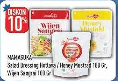 Promo Harga MAMASUKA Salad Dressing Honey Mustard, Hot Lava, Wijen Sangrai 100 gr - Hypermart