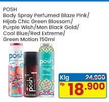 Promo Harga Posh Body Spray  - Indomaret