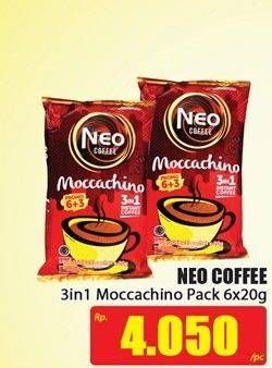 Promo Harga Neo Coffee 3 in 1 Instant Coffee per 6 sachet 20 gr - Hari Hari
