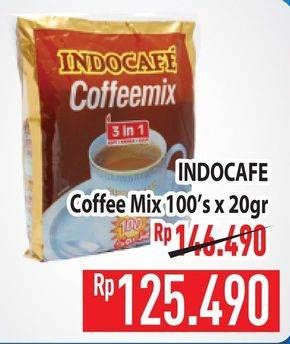 Promo Harga Indocafe Coffeemix per 100 sachet 20 gr - Hypermart