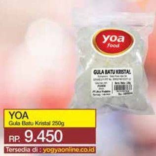 Promo Harga YOA Gula Batu Kristal 250 gr - Yogya