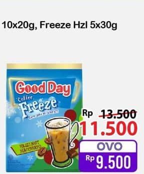 Promo Harga Good Day Coffee Freeze Hazelnut Macchiato per 5 sachet 30 gr - Alfamart