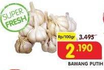 Promo Harga Bawang Putih per 100 gr - Superindo