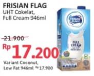 Promo Harga Frisian Flag Susu UHT Purefarm Full Cream, Swiss Chocolate 946 ml - Alfamidi