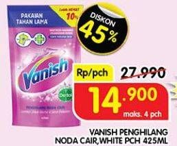 Promo Harga Vanish Penghilang Noda Cair Pink, Putih 425 ml - Superindo