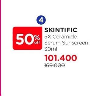 Promo Harga Skintific 5X Ceramide Serum Sunscreen 30 ml - Watsons