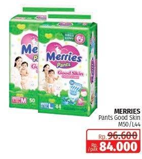 Promo Harga Merries Pants Good Skin M50, L44 44 pcs - Lotte Grosir