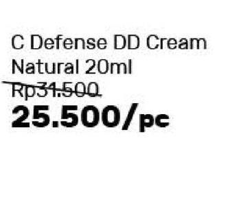 Promo Harga WARDAH White C Defense DD Cream Natural 20 ml - Guardian
