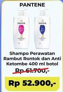 Promo Harga Pantene Shampoo Anti Dandruff, Hair Fall Control 400 ml - Indomaret