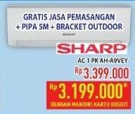 Promo Harga SHARP AH-A9VEY - AC 1PK  - Hypermart