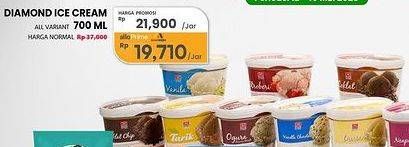 Promo Harga Diamond Ice Cream All Variants 700 ml - Carrefour