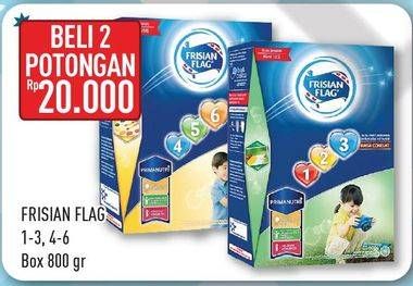 Promo Harga FRISIAN FLAG 123 Jelajah / 456 Karya per 2 box 800 gr - Hypermart