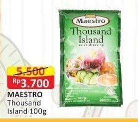 Promo Harga MAESTRO Salad Dressing Thousand Island 100 gr - Alfamart