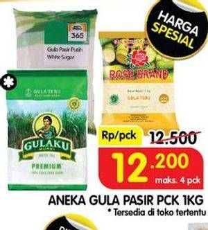 Promo Harga ANEKA GULA PASIR  - Superindo