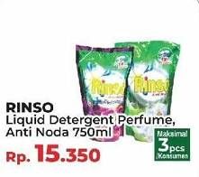 Promo Harga RINSO Liquid Detergent Anti Noda, Perfume 750 ml - Yogya