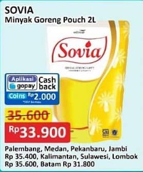 Promo Harga Sovia Minyak Goreng 2000 ml - Alfamart