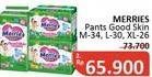 Promo Harga Merries Pants Good Skin L30, M34, XL26 26 pcs - Alfamidi