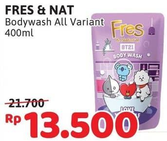 Promo Harga Fres & Natural Body Wash Dessert Collection All Variants 400 ml - Alfamidi