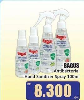 Promo Harga BAGUS Antibacterial Hand Sanitizer Spray 100 ml - Hari Hari