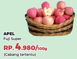 Promo Harga Apel Fuji Super per 100 gr - Yogya