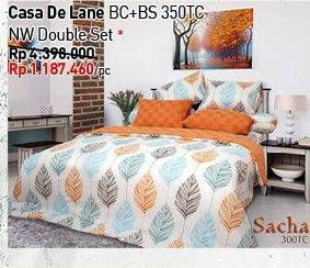 Promo Harga CASA DE LANE Bed Sheet & Bed Cover 1 pcs - Carrefour