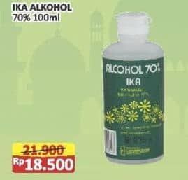 Promo Harga IKA Alkohol 70% 100 ml - Alfamart