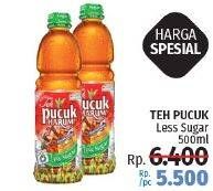 Promo Harga TEH PUCUK HARUM Minuman Teh Less Sugar 500 ml - LotteMart