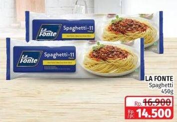Promo Harga La Fonte Spaghetti 450 gr - Lotte Grosir