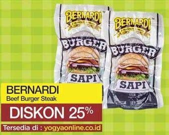Promo Harga BERNARDI Burger Steak 320 gr - Yogya