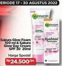 Promo Harga GARNIER Sakura Facial Foam & Day Cream  - Indomaret