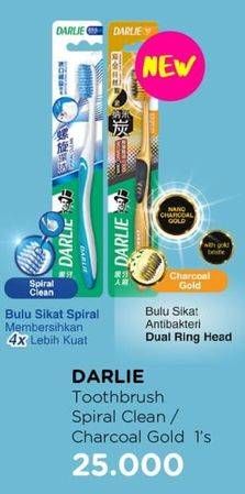 Promo Harga DARLIE Toothbrush Charcoal Gold, Spiral Clean  - Watsons