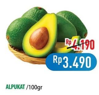 Promo Harga Alpukat per 100 gr - Hypermart