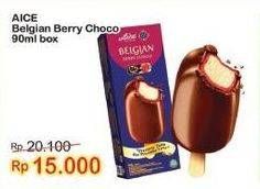 Promo Harga Aice Ice Cream Belgian Berry Choco 90 gr - Indomaret