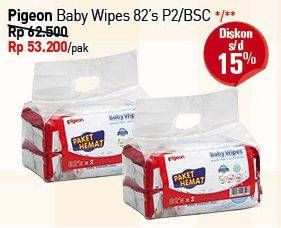 Promo Harga PIGEON Baby Wipes With Lanolin 82 pcs - Carrefour