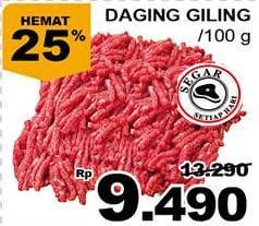 Promo Harga Daging Giling Sapi per 100 gr - Giant