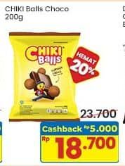 Promo Harga Chiki Balls Chicken Snack Coklat 200 gr - Indomaret