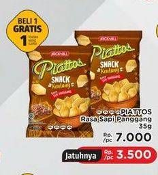 Promo Harga PIATTOS Snack Kentang Sapi Panggang 35 gr - LotteMart