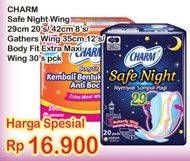 Promo Harga CHARM Safe Night 29cm / Body Fit Extra Maxi 30s  - Indomaret