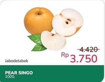 Promo Harga Pear Singo per 100 gr - Indomaret